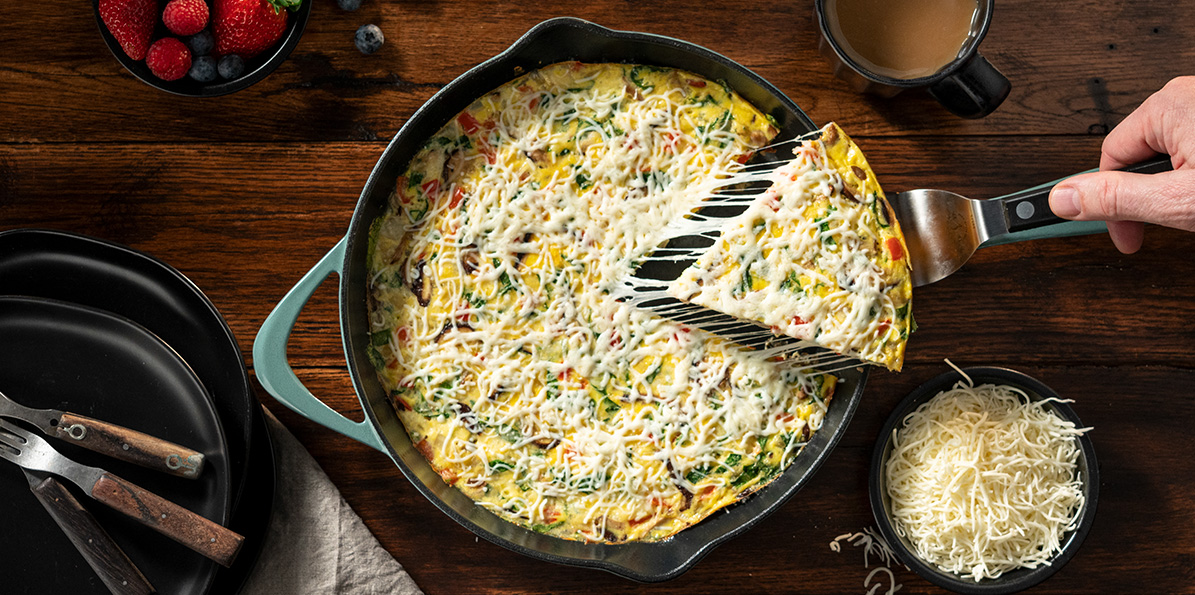 Spinach and Red Pepper Frittata | Sargento® Foods Incorporated