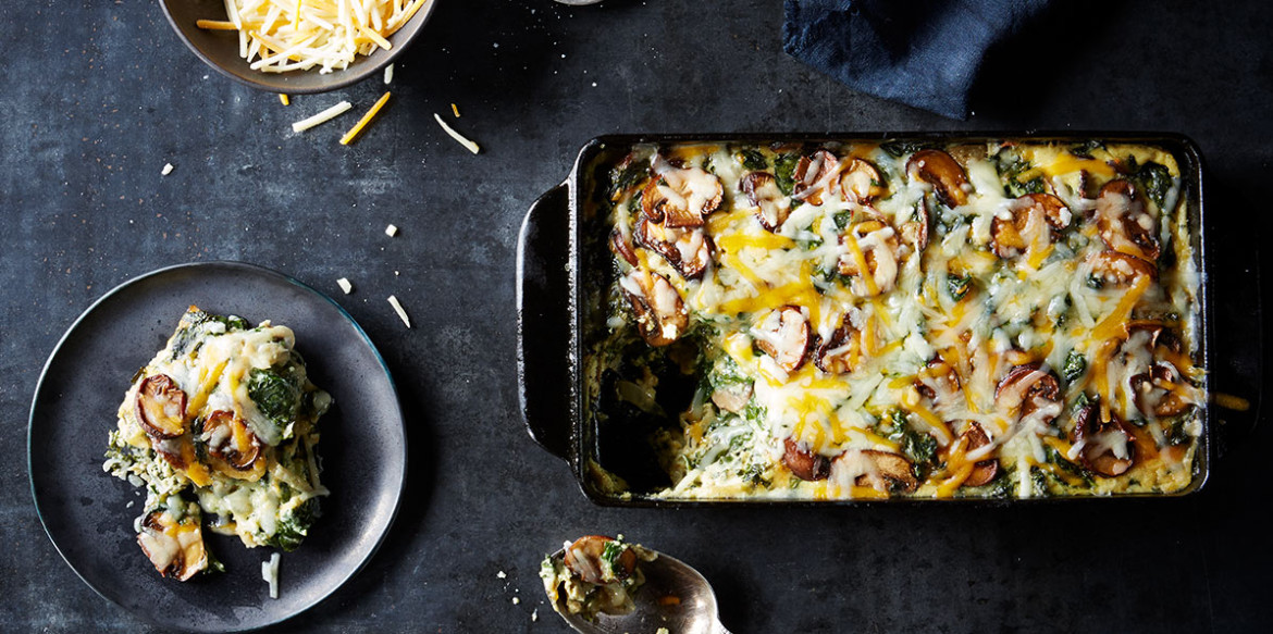 spinachmushroomcasserole