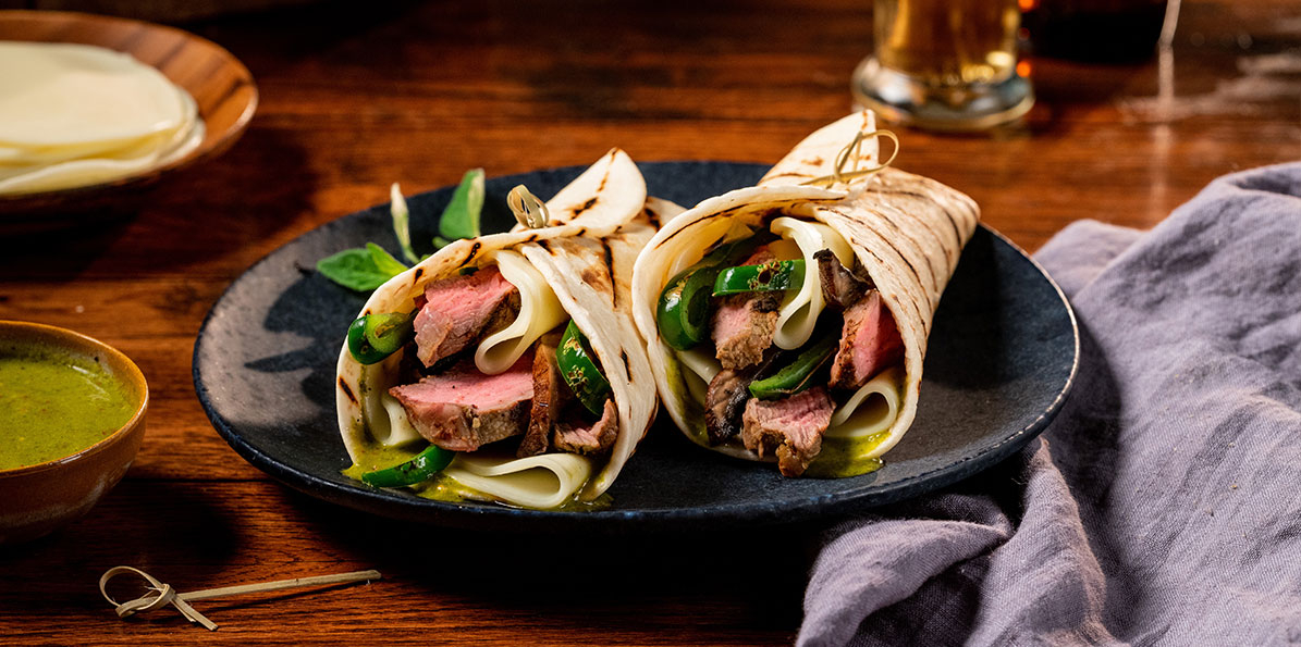 Chimichurri Steak &amp; Cheese Wrap Recipe | Sargento® Foods Incorporated