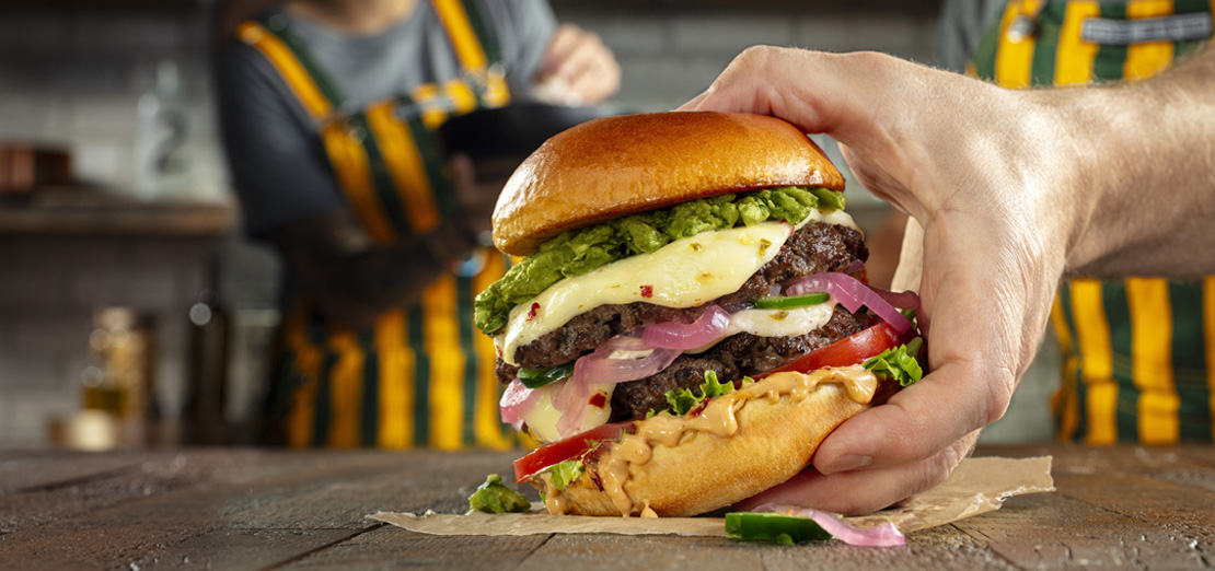 Sargento Sports Website Header CheeseburgerHand